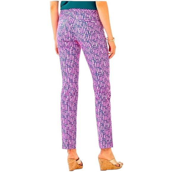 Lilly Pulitzer Kelly Ankle Pant Mandevilla Slathouse Stripe Size 6 NWOT - Picture 2 of 14